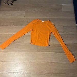 Orange crop top